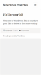 Mobile Screenshot of neuronasmuertas.com